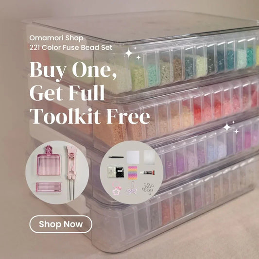 221 Colors Fuse Beads Ultimate Kit with Independent Containers - 221,000 Pcs Tiny 2.6mm Beads